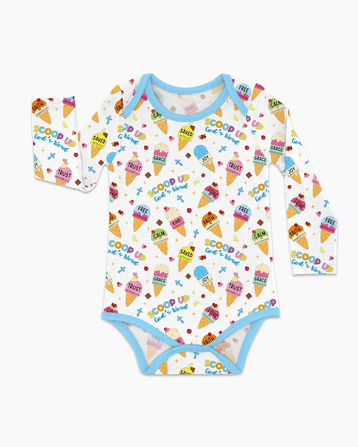 Ice Cream Summer Christian  Bamboo Bodysuit