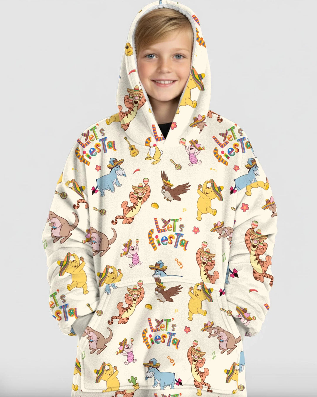 Let's Fiesta Wearable Bamboo Blanket Hoodie