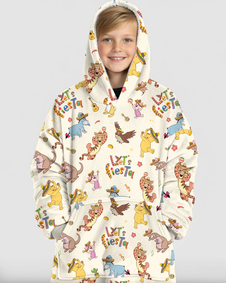 Let's Fiesta Wearable Bamboo Blanket Hoodie