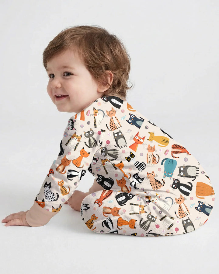 Goofy Mischief Cat Family Matching Bamboo Convertible Zippy