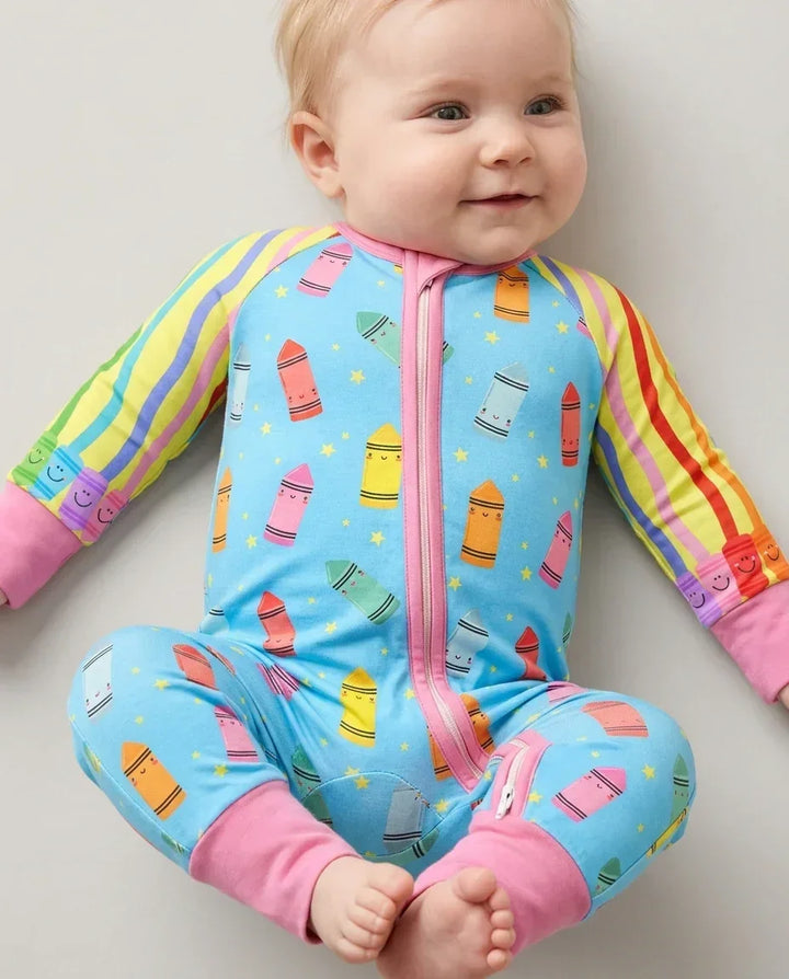 Happy Crayon Friends Bamboo Convertible Zippy