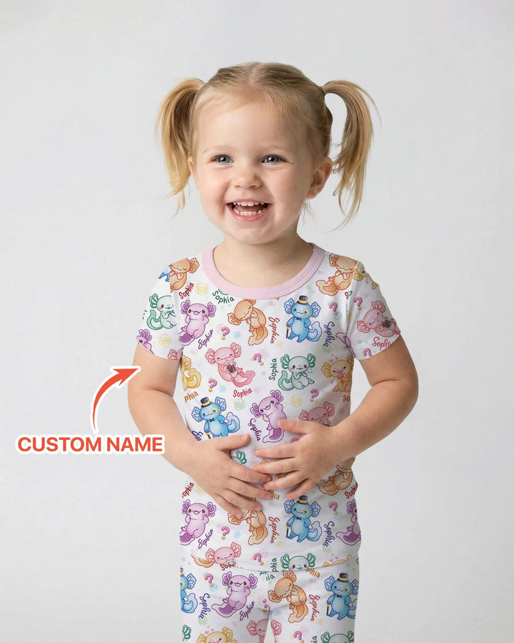 I Axololt Questions Bamboo Two Piece Short Sleeve Pajama Set