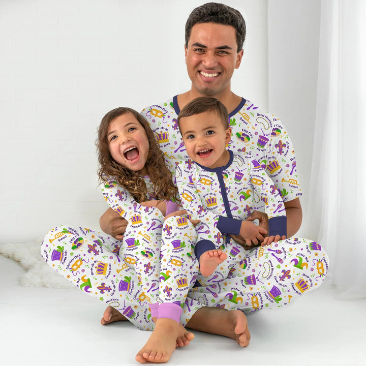 Mardi Gras Family Matching Bamboo Men's Pajama Set