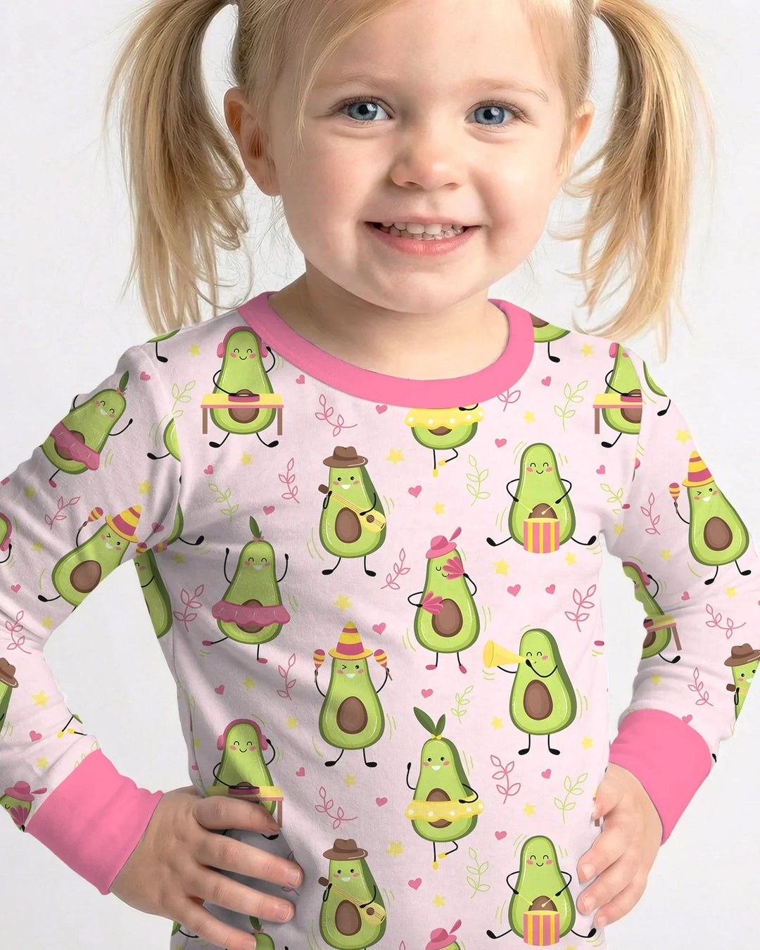 Avocado Fiesta Bamboo Two Piece Long Sleeve Pajama Set