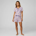 Boo Crew Bamboo Women Short Sleeve Short Pajama Set