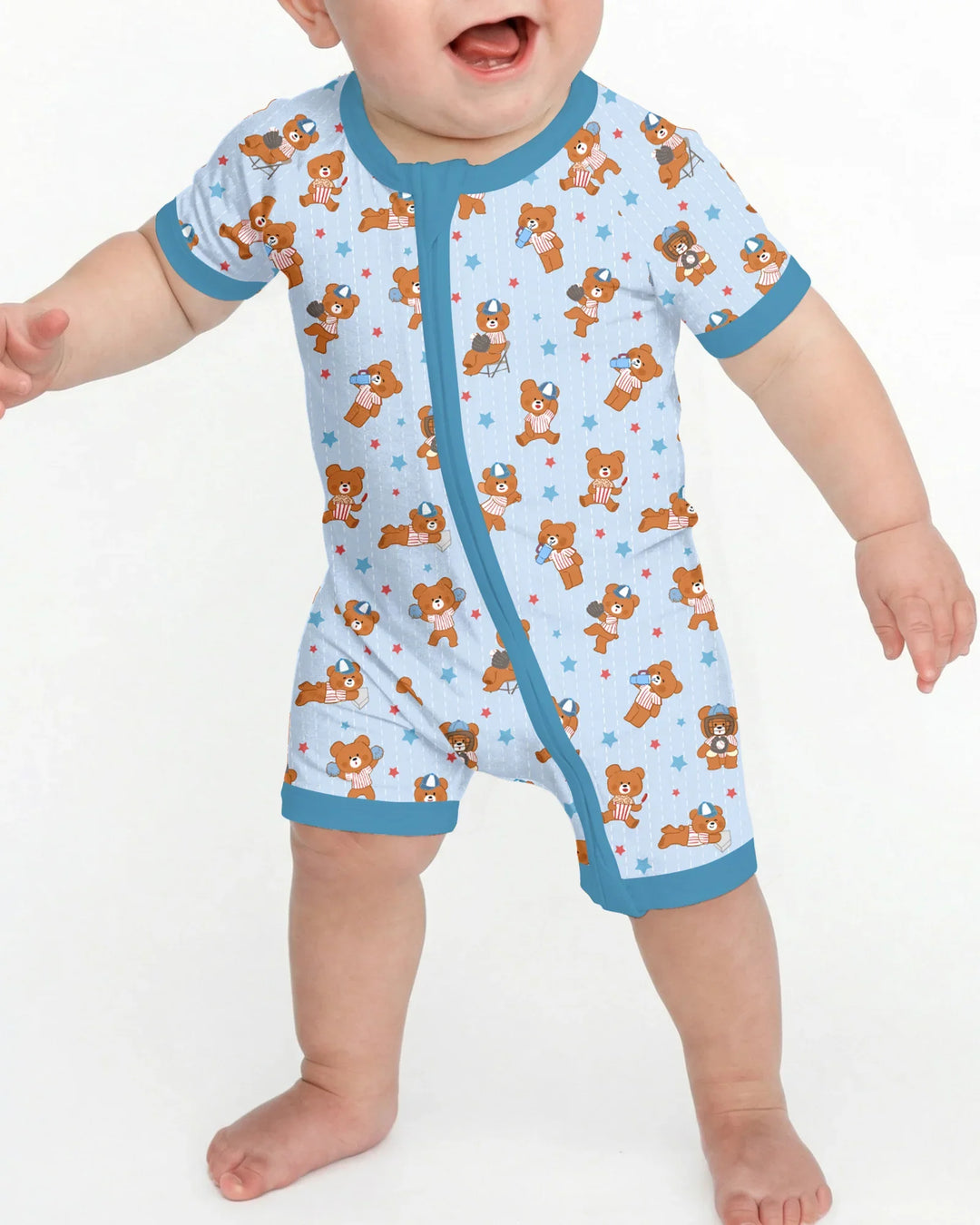 Born To Play Baseball Bamboo Shorty Zippy