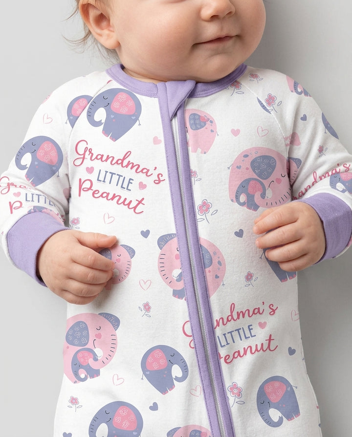 Little Peanut Baby Elephant Bamboo Convertible Zippy