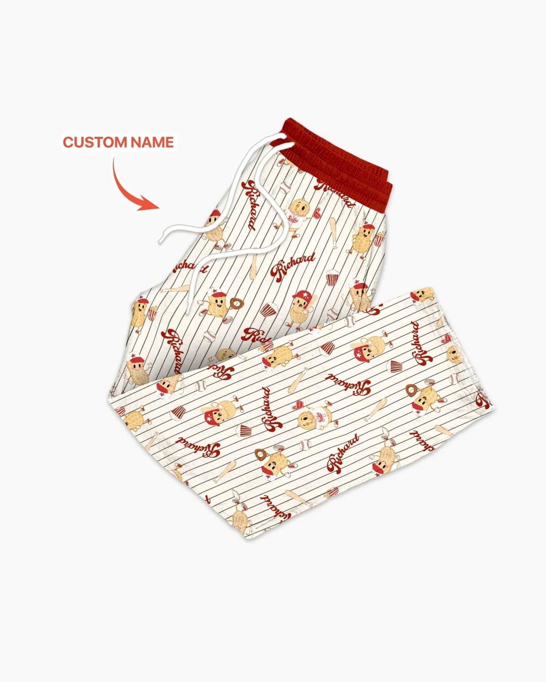 Custom Nam Retro Ballgame Bamboo Men's Pajama Set