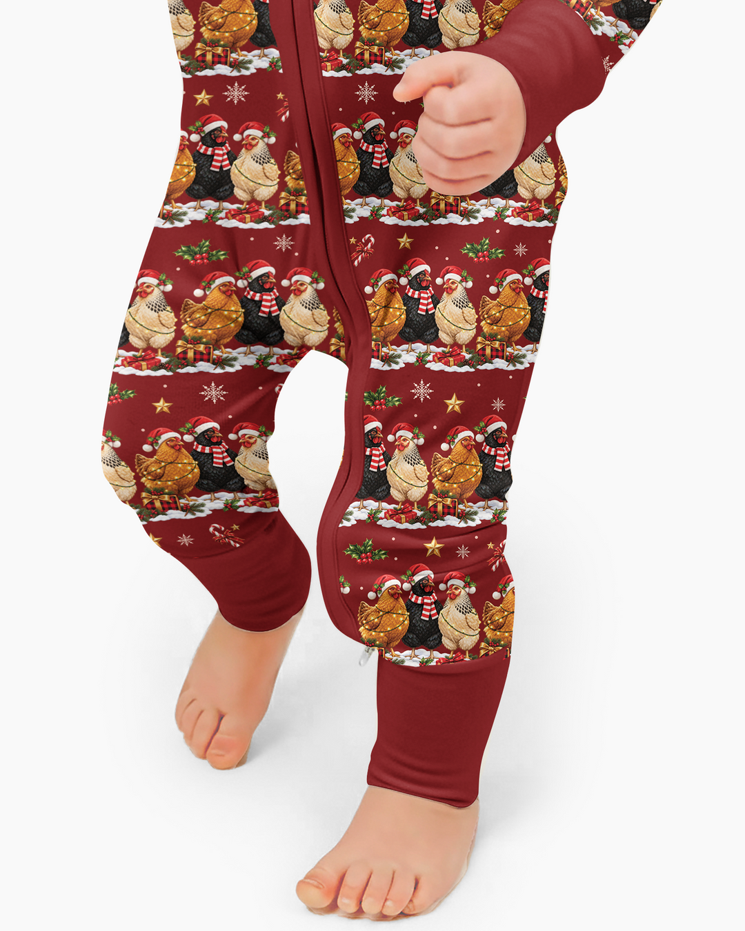 Farm Chicken Christmas Bamboo Convertible Zippy