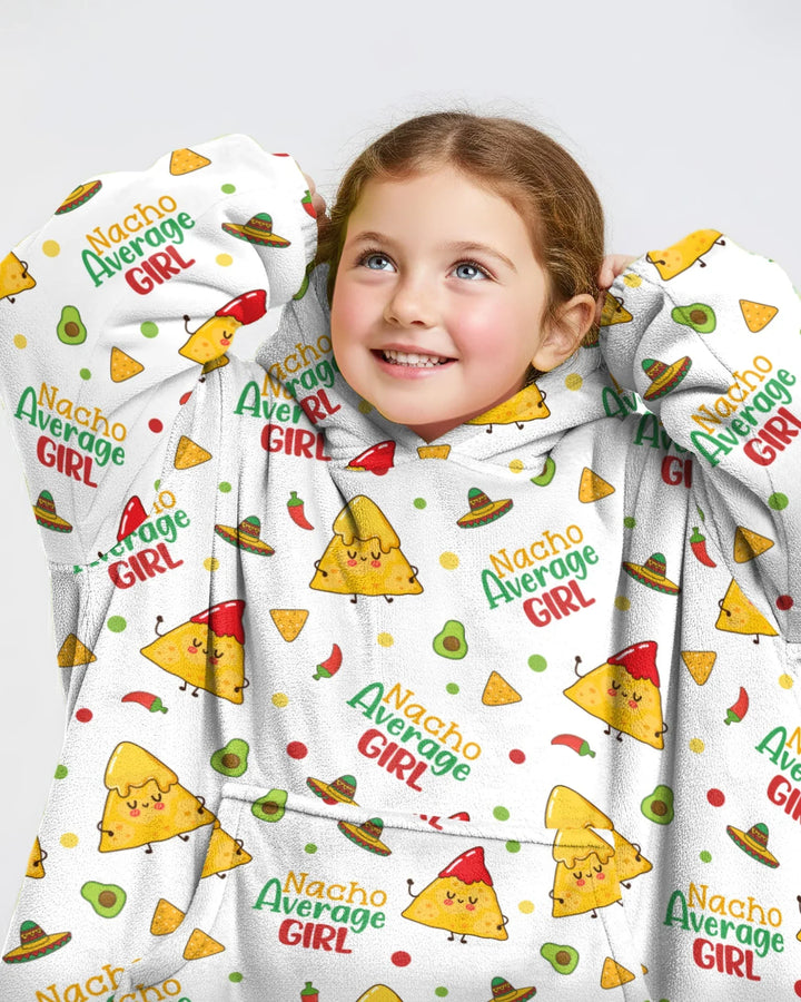 Lil Nacho Average Kid Wearable Bamboo Blanket Hoodie