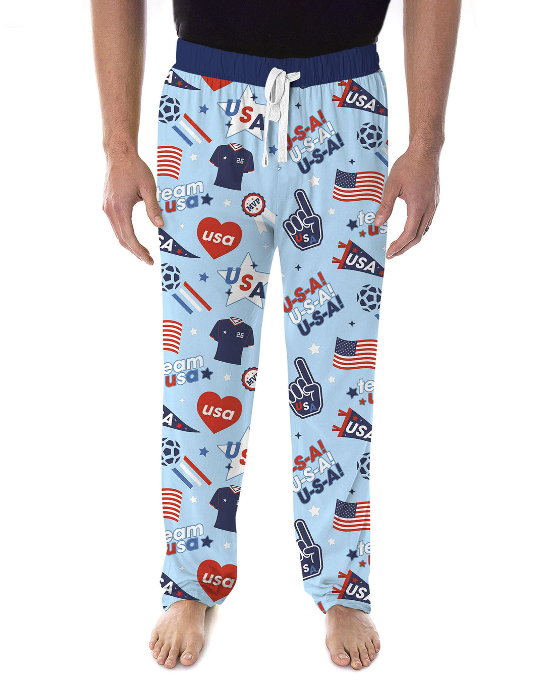 Soccer Party Team USA Bamboo Men's Pajama Set