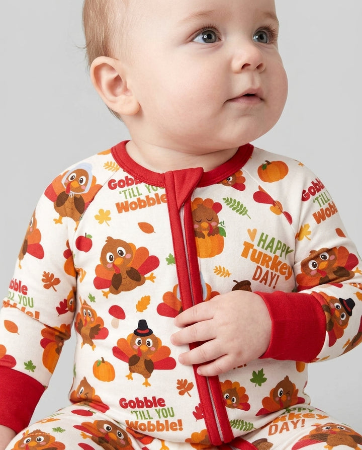 Happy Turkey Day Bamboo Convertible Zippy