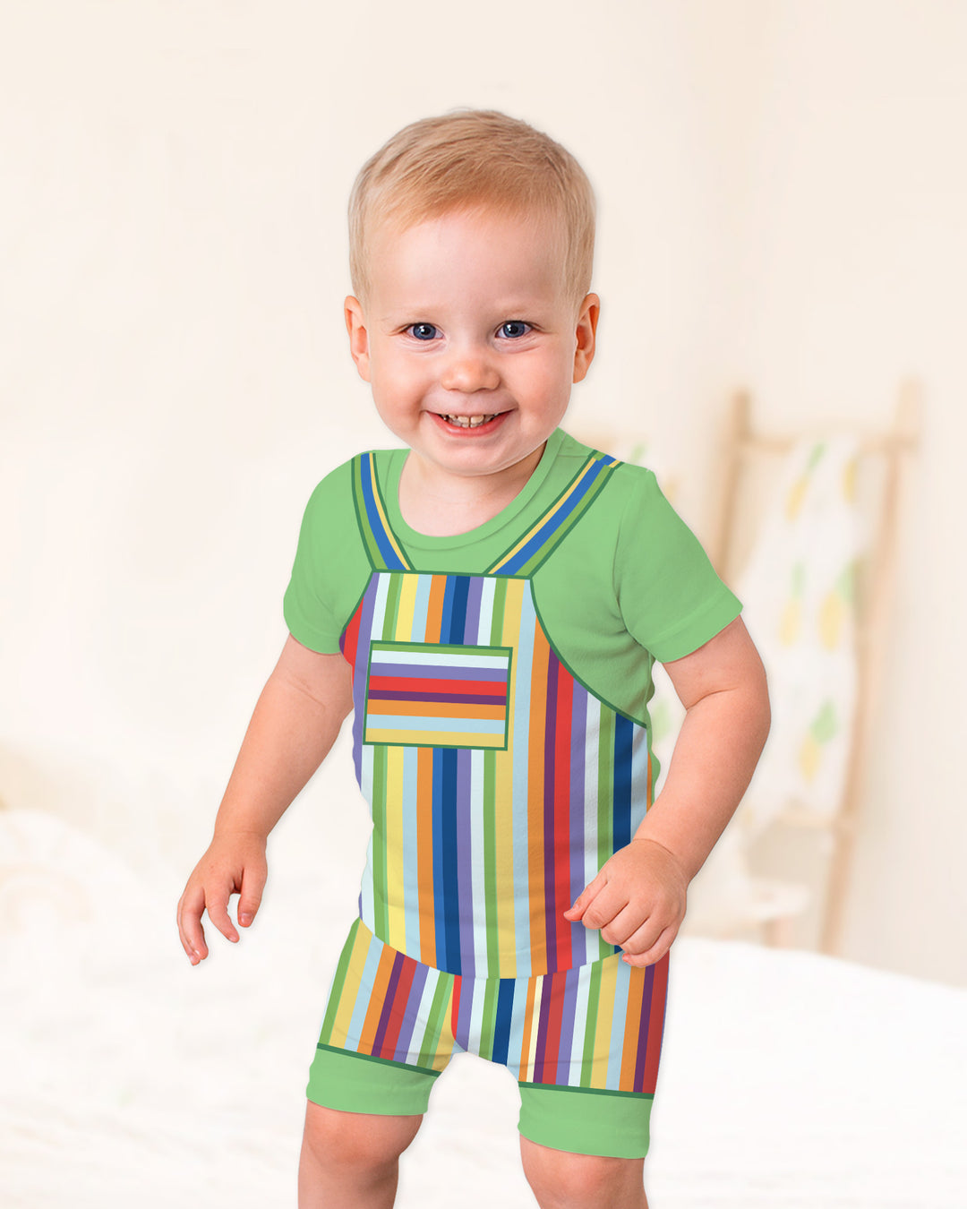 Template Bamboo Two Piece Short Sleeve Shorts Pyjamas Set