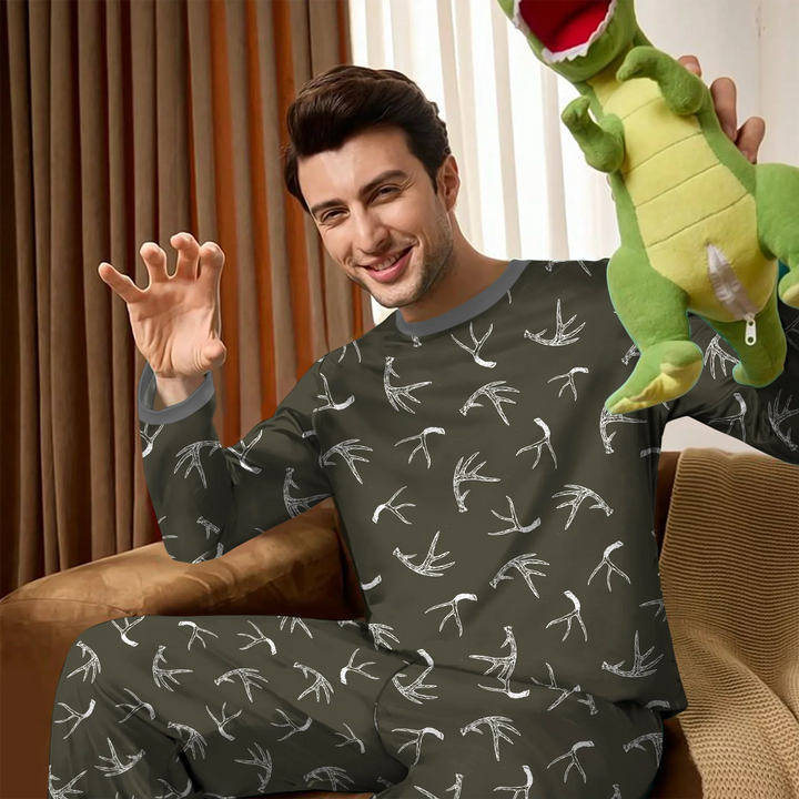 Antlers Minimalism Bamboo Men's Pajama Set