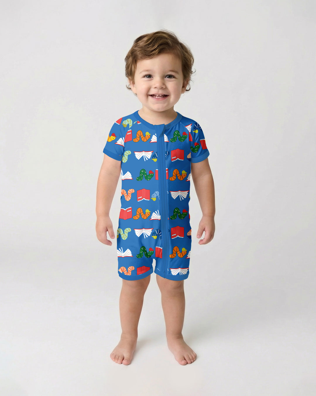 Bookworm Family Matching Bamboo Shorty Zippy
