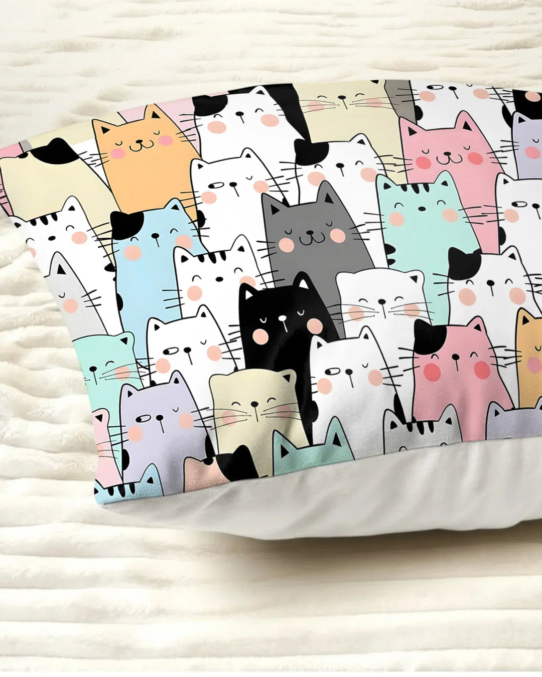 Purrfect Crowd Bamboo Pillow Case