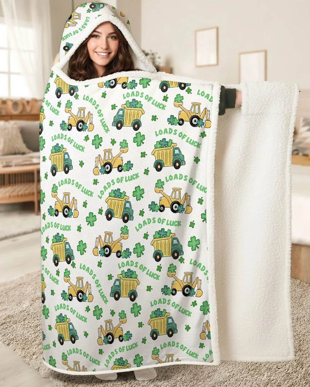 Loads Of Luck Bamboo Wearable Hooded Blanket