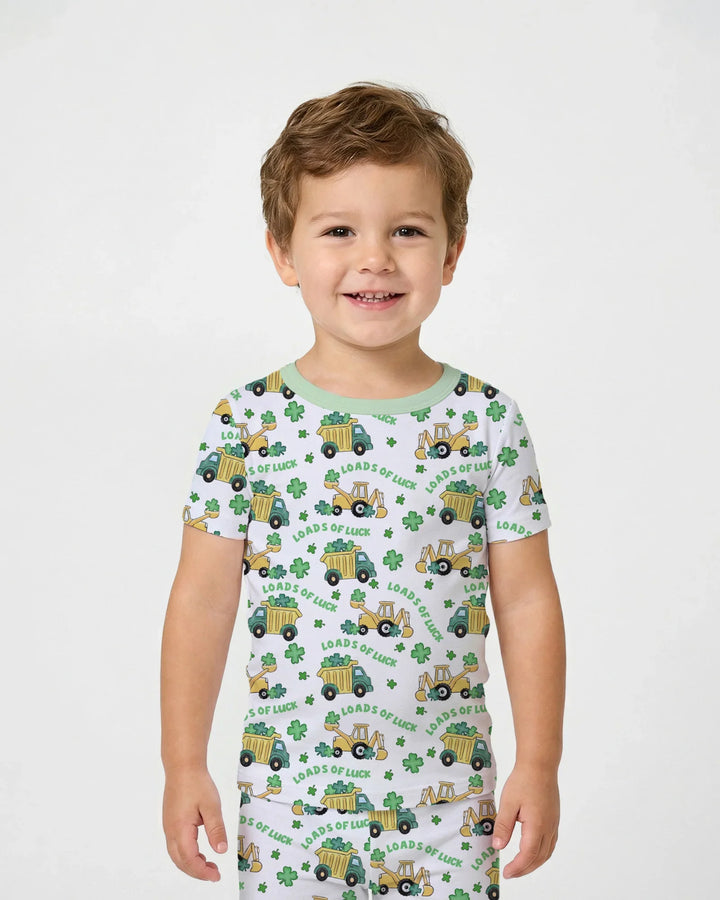 Loads Of Luck Bamboo Two Piece Short Sleeve Pajama Set