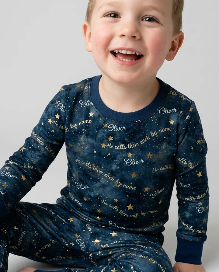 Called By Name — Personalized  Bamboo Two Piece Long Sleeve Pajama Set