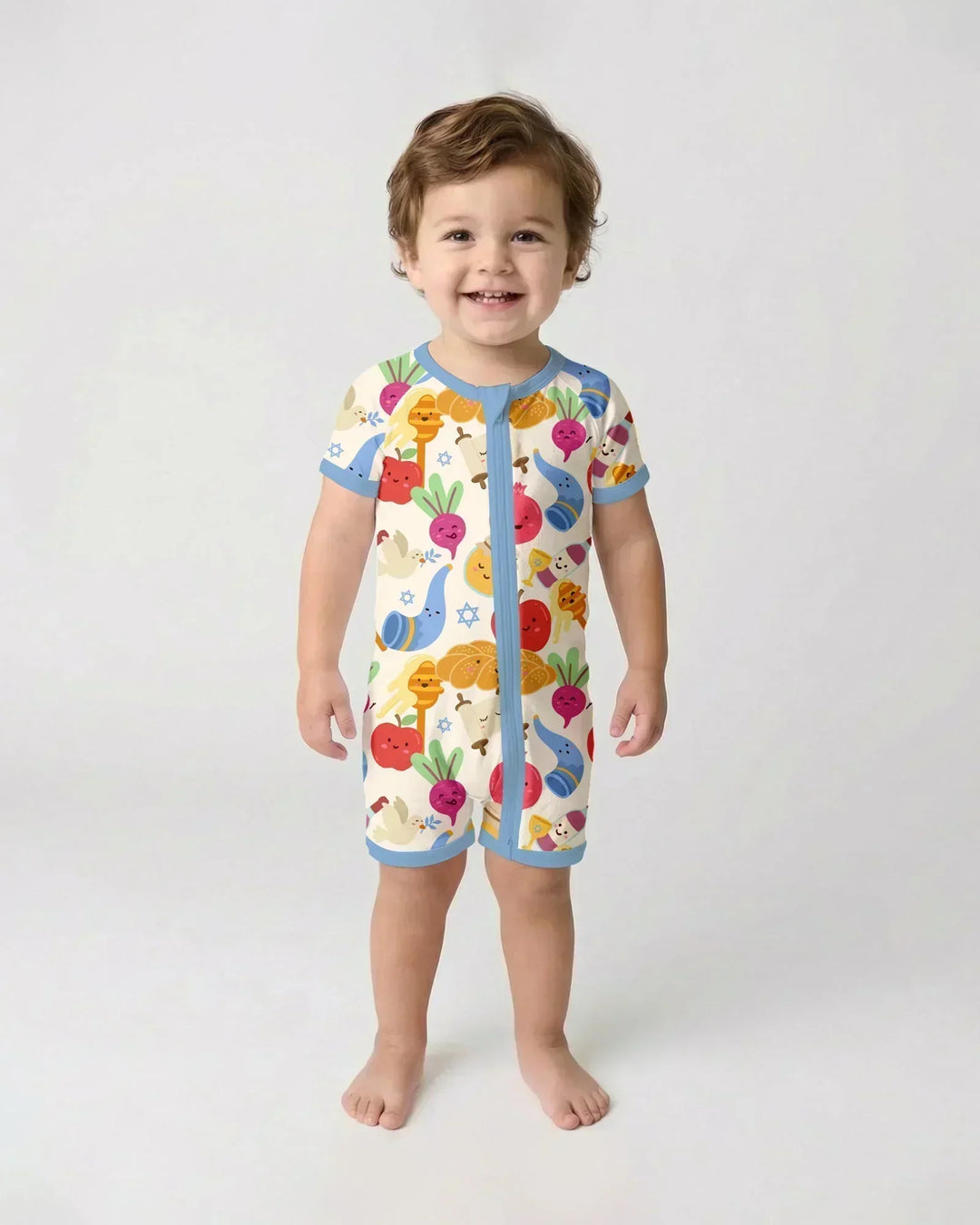 Shana Tova Rosh Hashanah Bamboo Shorty Zippy