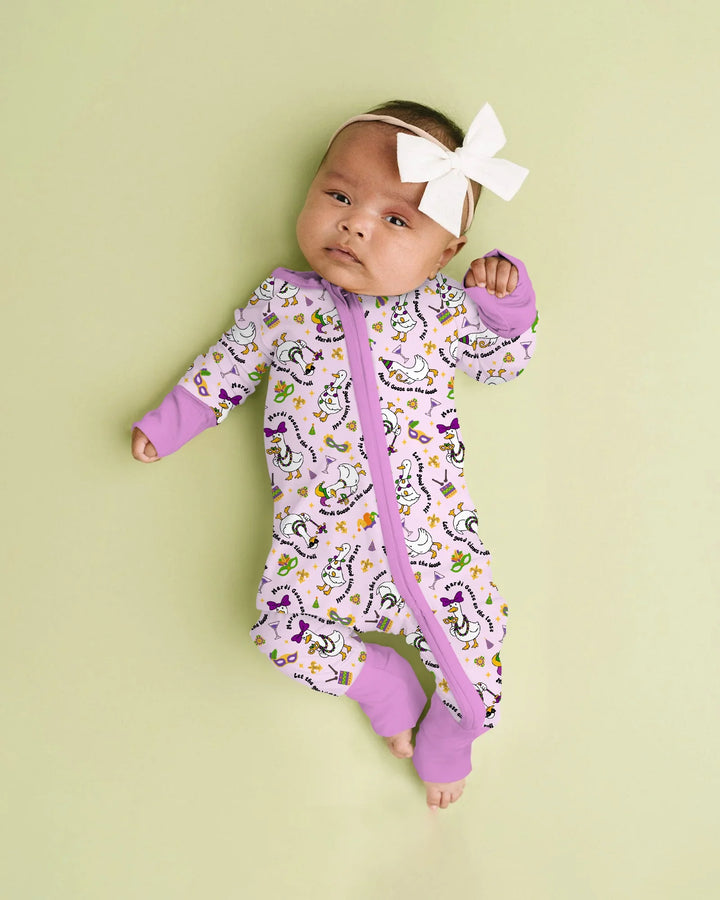 Mardi Gras Silly Goose Bamboo Convertible Zippy