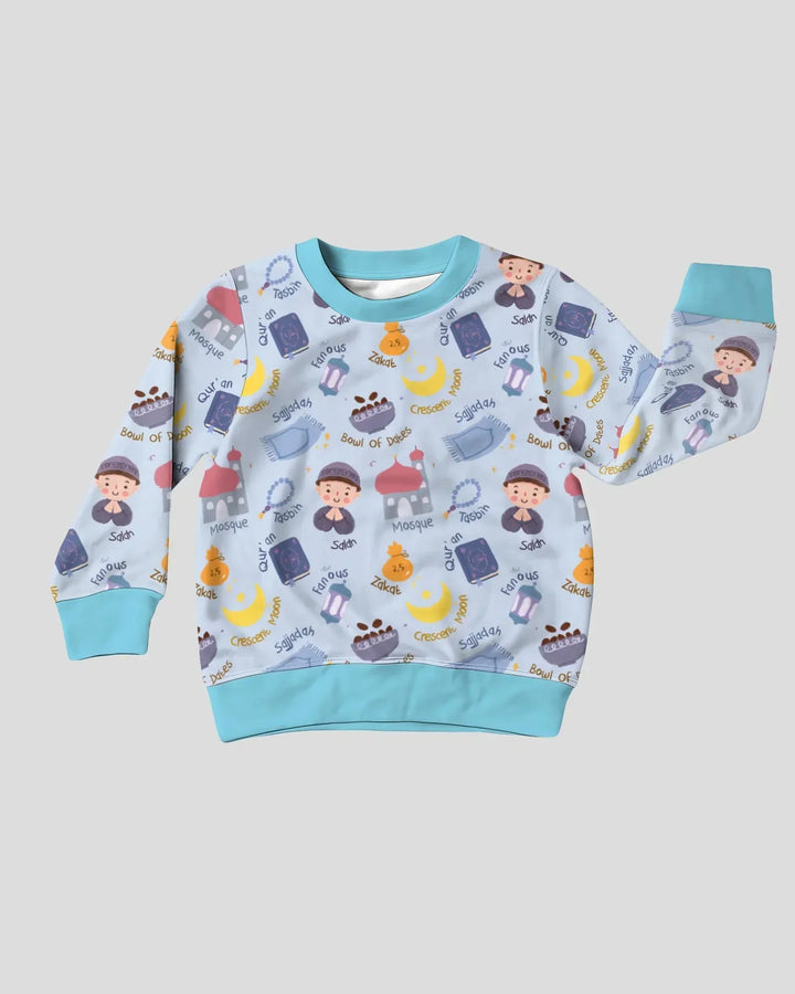 Happy Ramadhan Bamboo Crewneck Sweatshirt