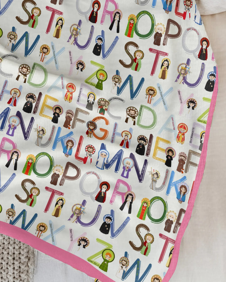 Saint ABCs Bamboo Blanket