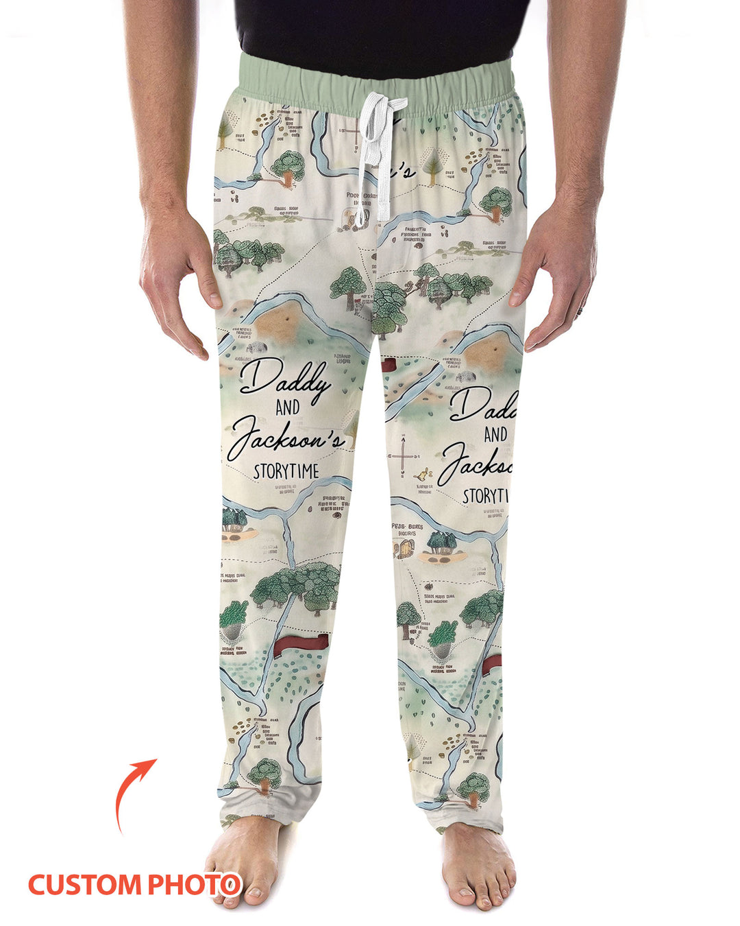 Mommy Daddy And Me Bedtime Story Family Matching Bamboo Men's Pajama Set