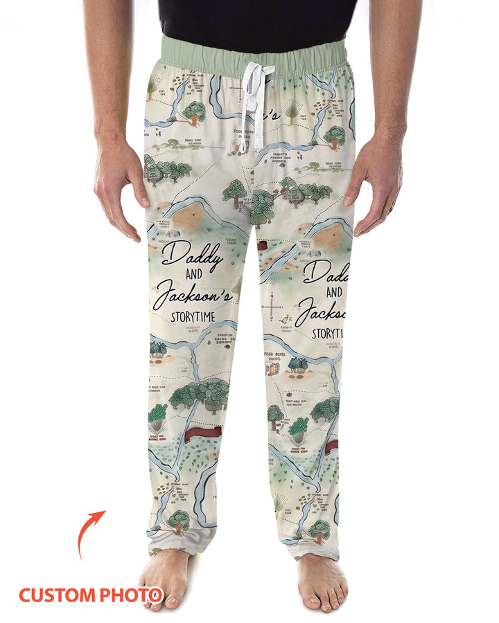 Mommy Daddy And Me Bedtime Story Family Matching Bamboo Men's Pajama Set