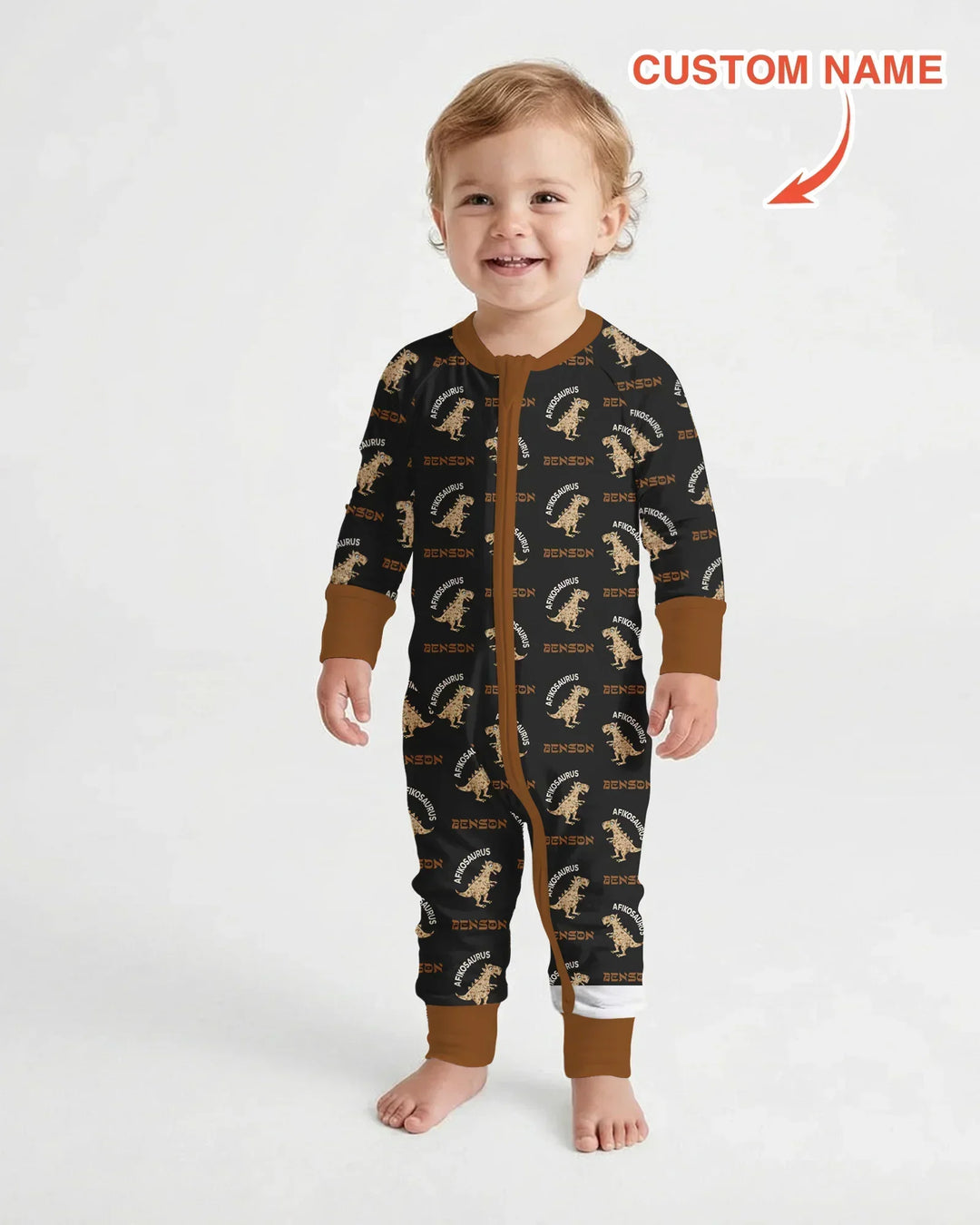 Custom Name Afikosaurus Bamboo Convertible Zippy