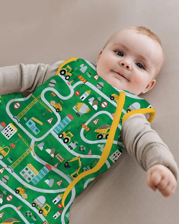 Little Builder Construction Zone Bamboo Sleep Bag
