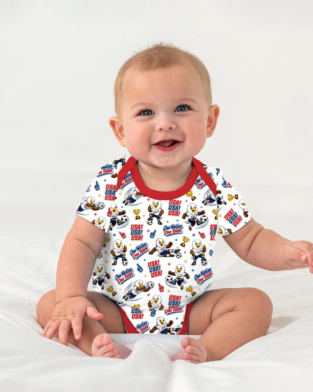 Soccer One Nation One Team Bamboo Bodysuit