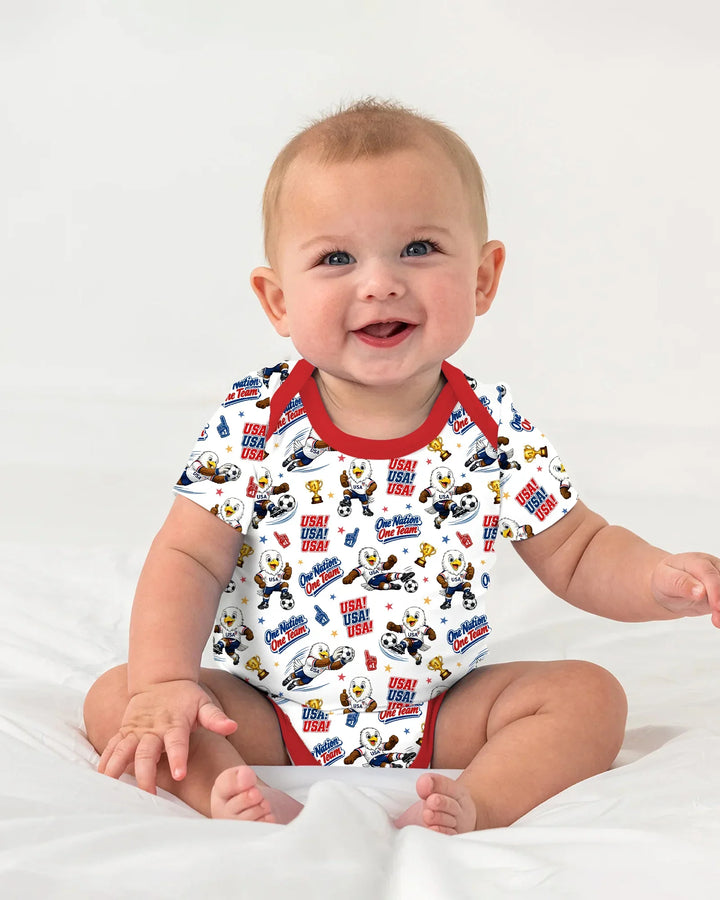 Soccer One Nation One Team Bamboo Bodysuit