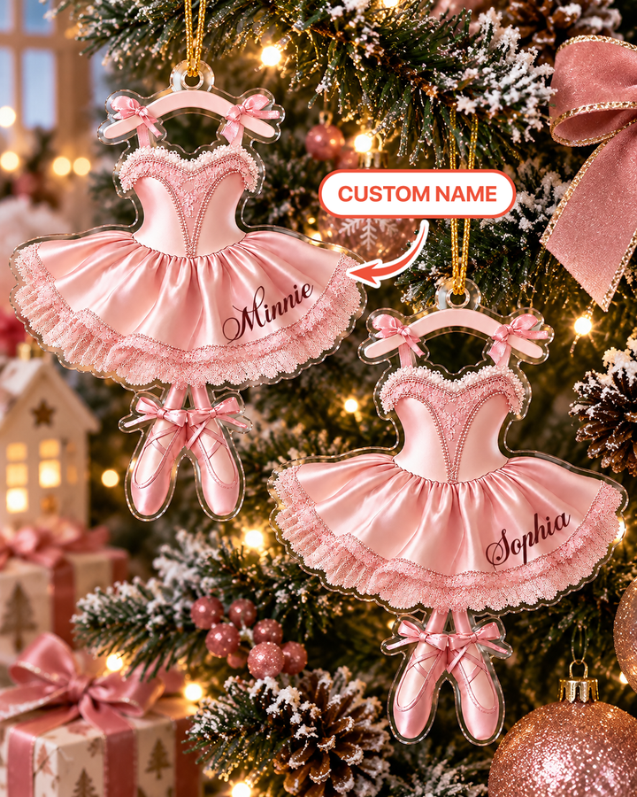 Sweet Ballerina Girls Acrylic Ornament