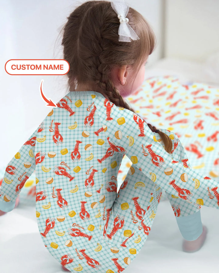 Custom Name Preppy Crawfish Season Bamboo Convertible Zippy