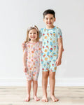 American Ice cream Bamboo Two Piece Short Sleeve Shorts Pajama Set