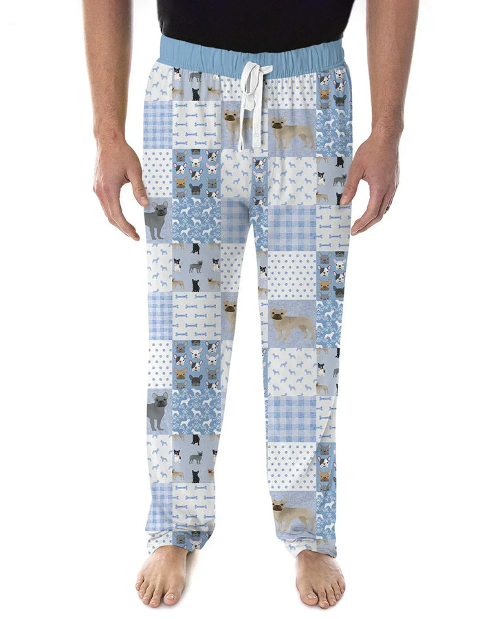 Frenchies Patchwork Family Matching Bamboo Men's Pajama Set