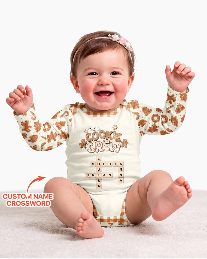 Custom Crossword Cookie Crew Bamboo Bodysuit