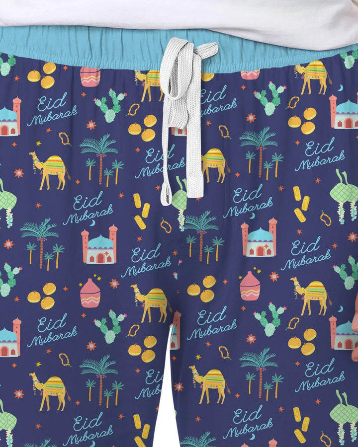 Eid Mubarak Matching Family Bamboo Men's Pajama Set