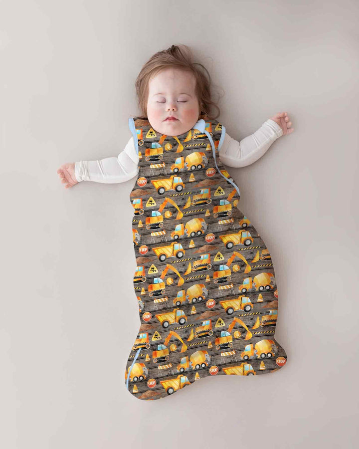 Construction Vehicles Bamboo Sleep Bag