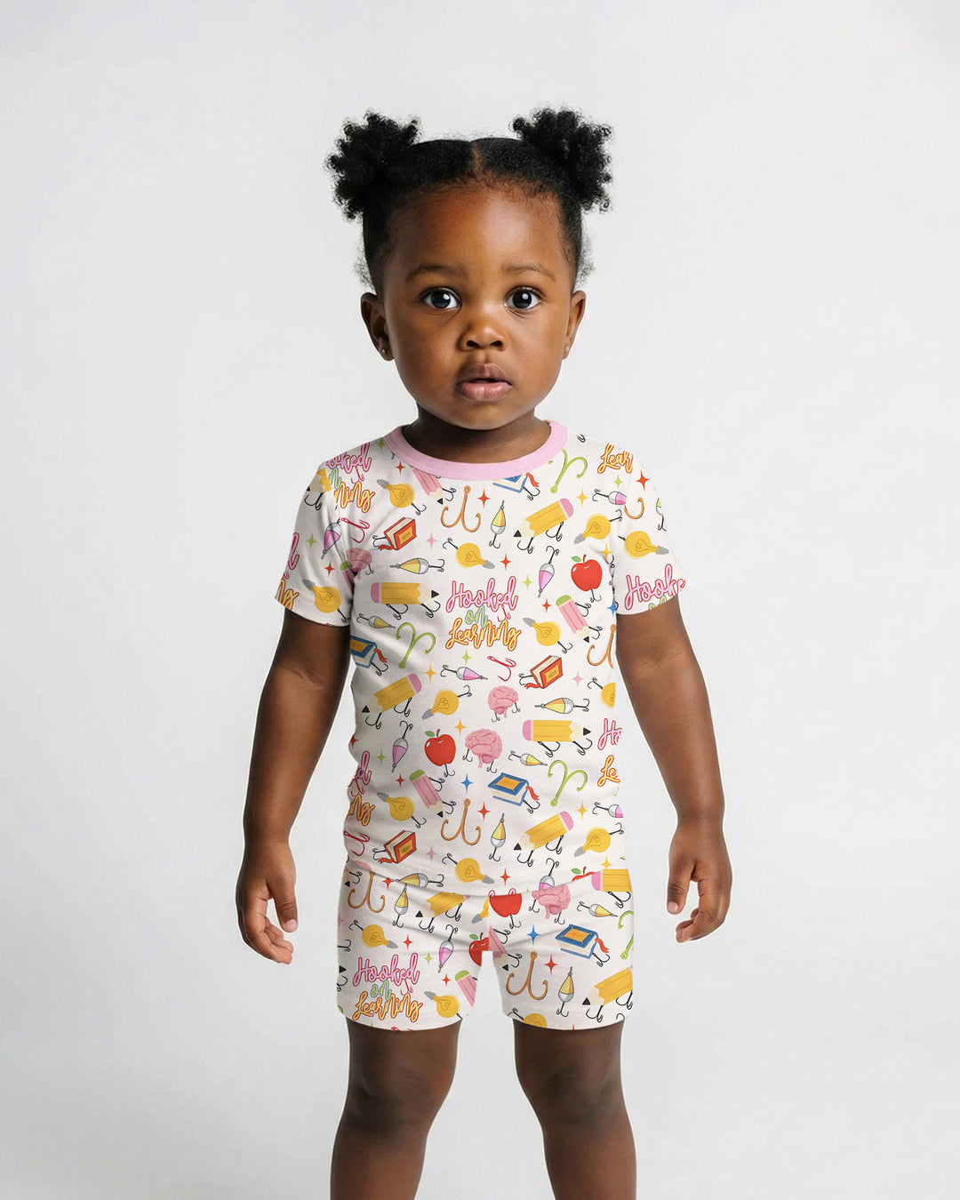 Template Bamboo Two Piece Short Sleeve Shorts Pyjamas Set
