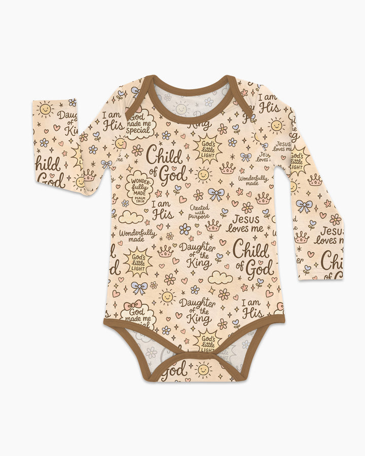 Child Of God Jesus Loves Me Bamboo Bodysuit