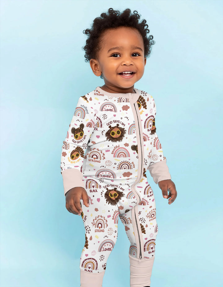 Afro African American Girl Bamboo Convertible Zippy