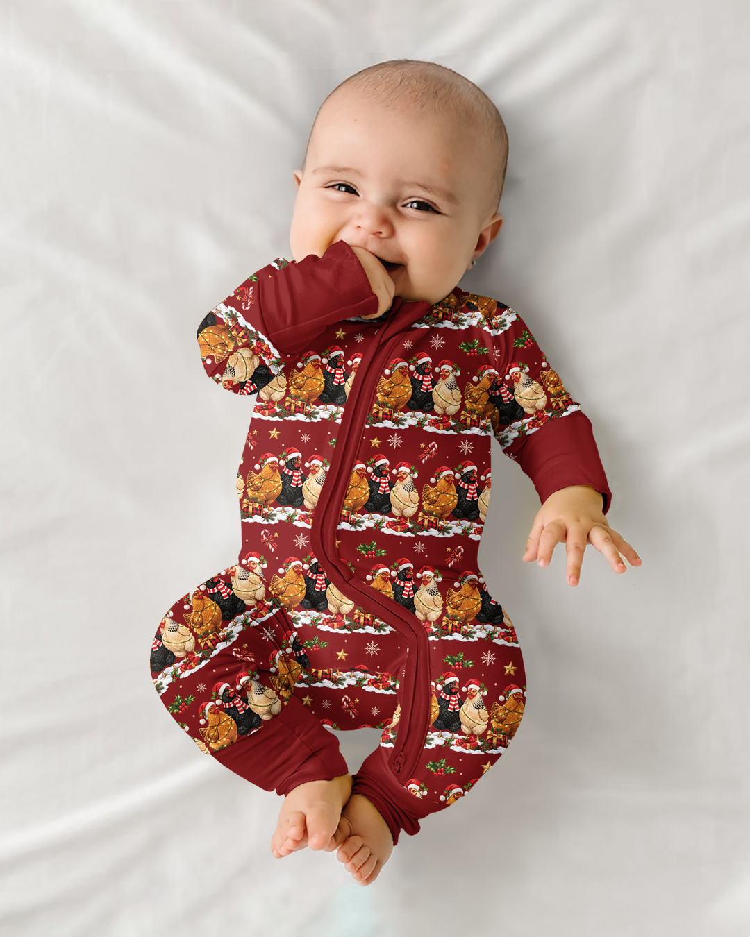 Farm Chicken Christmas Bamboo Convertible Zippy