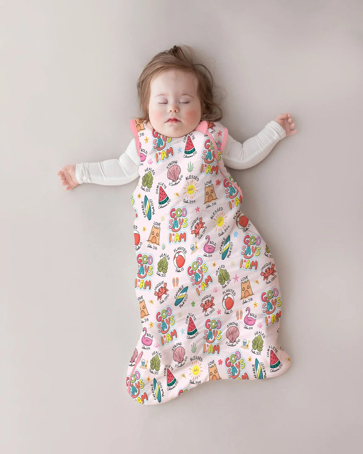 Ocean Breeze, God Says I Am  Bamboo Sleep Bag