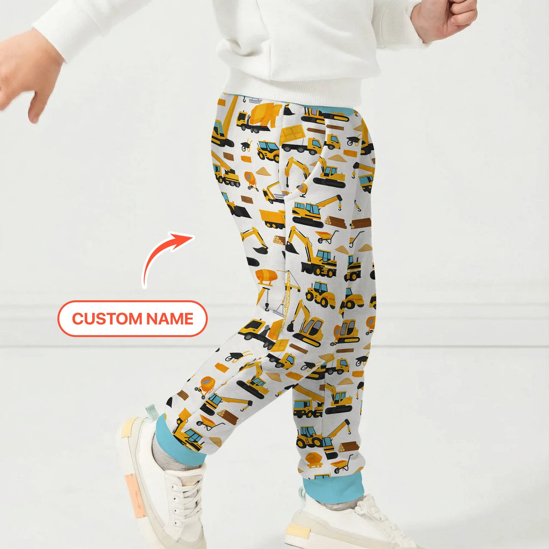 Custom Name Construction Initials Bamboo Jogger