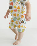 Islamic Shapes Bamboo Two Piece Short Sleeve Shorts Pajama Set