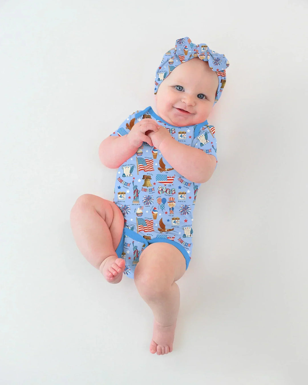 Hand Drawn Patriotic Iconic Bamboo Bodysuit