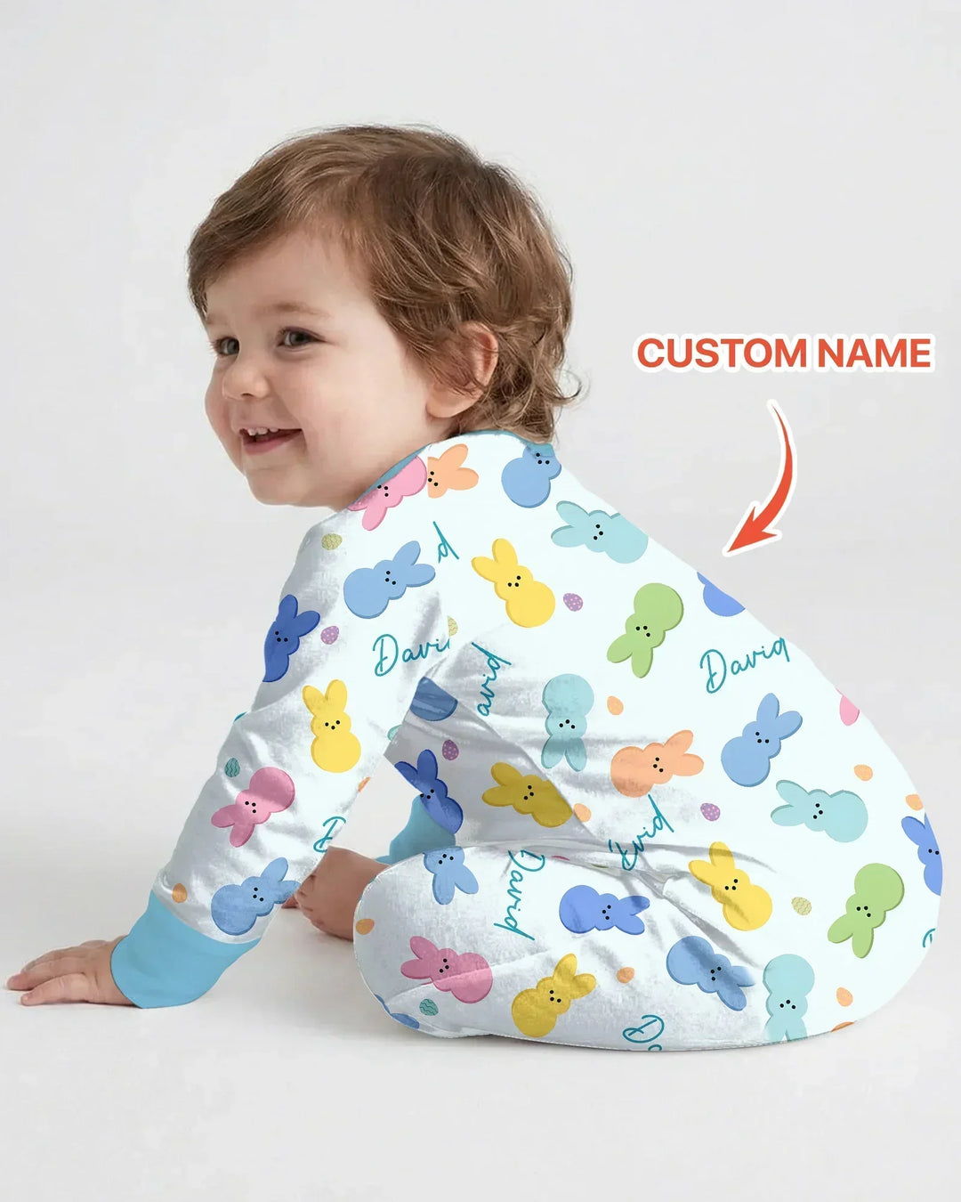Personalized Easter Bunnies Family Matching Bamboo Convertible Zippy