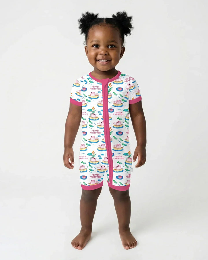 Hoppy Passover Family Matching Bamboo Shorty Zippy